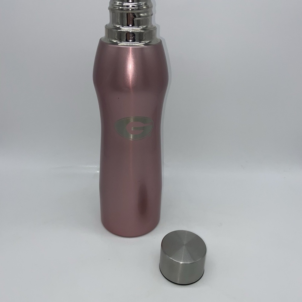 Georgia Bulldogs Water Bottle Insulated Pink Rose Gold Drink Football UGA - Picture 5 of 10